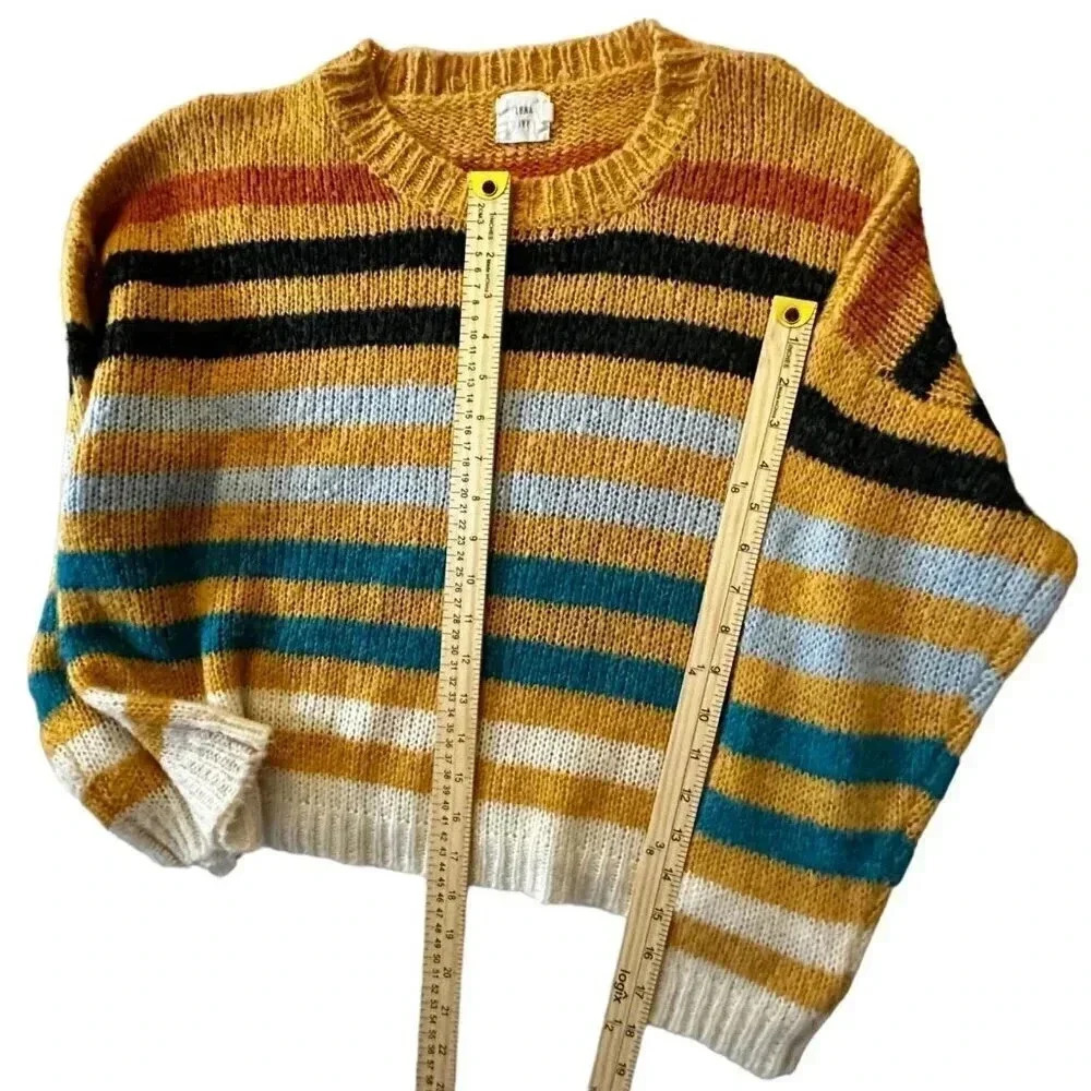 Luna Ivy striped sweater women's size M/L multi-colored - Picture 9 of 11